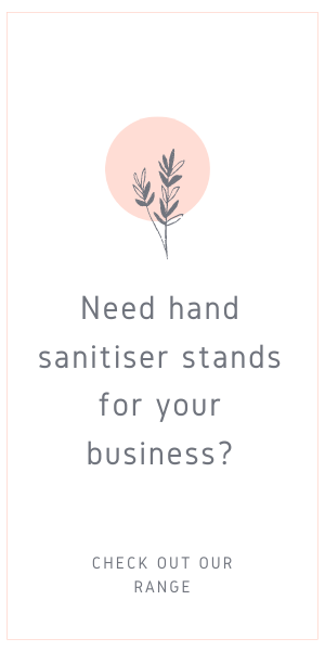 Hand sanitiser stands available